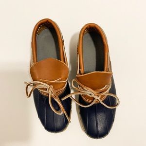 L.L. Bean Waxed Canvas Rubber Moc Signature Style